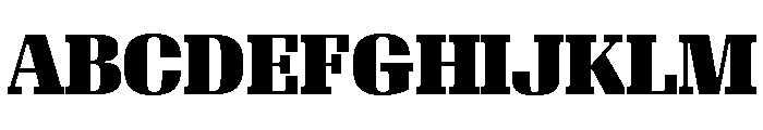 Algebra Display Black Font UPPERCASE