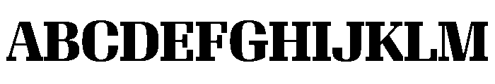 Algebra Display Bold Font UPPERCASE