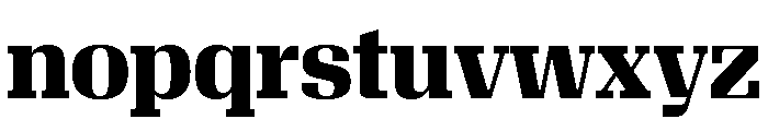 Algebra Display Bold Font LOWERCASE