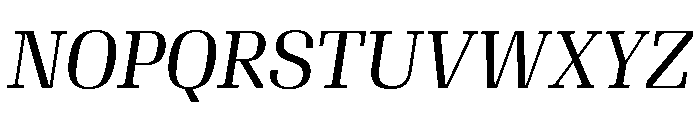Algebra Display Regular Italic Font UPPERCASE