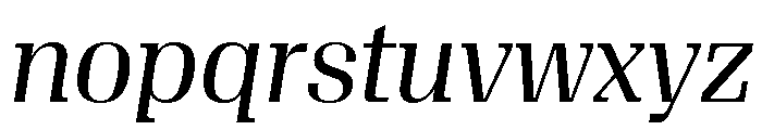 Algebra Display Regular Italic Font LOWERCASE