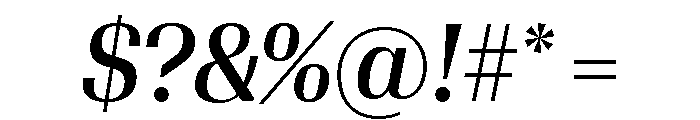 Algebra Display Regular No 2 Italic Font OTHER CHARS