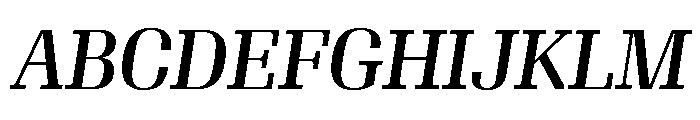 Algebra Display Regular No 2 Italic Font UPPERCASE