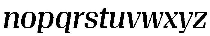 Algebra Display Regular No 2 Italic Font LOWERCASE