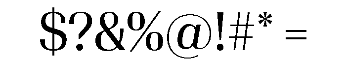 Algebra Display Regular Font OTHER CHARS