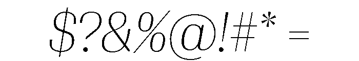 Algebra Display Thin Italic Font OTHER CHARS