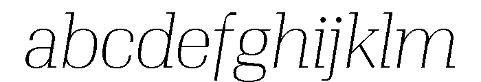 Algebra Display Thin Italic FONT