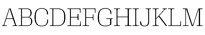 Algebra Display Thin Font UPPERCASE