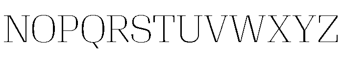 Algebra Display Thin Font UPPERCASE
