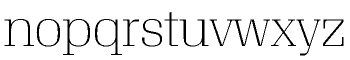 Algebra Display Thin Font LOWERCASE