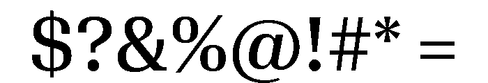 Algebra Regular No 2 Font OTHER CHARS