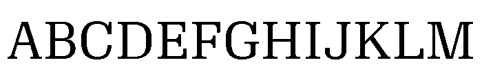Algebra Regular Font UPPERCASE