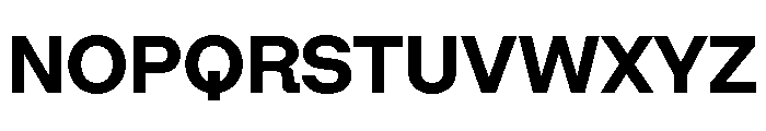 Algorytm Bold Font UPPERCASE