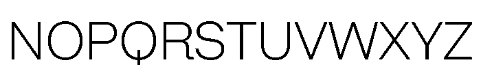 Algorytm Extralight Font UPPERCASE