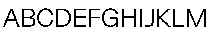 Algorytm Light Font UPPERCASE