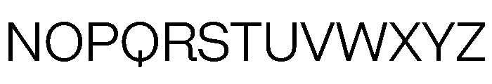 Algorytm Light Font UPPERCASE