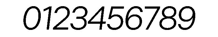 Algorytm LightItalic Font OTHER CHARS