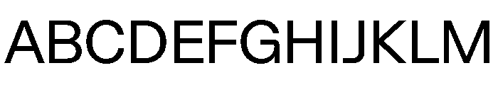 Algorytm Regular Font UPPERCASE
