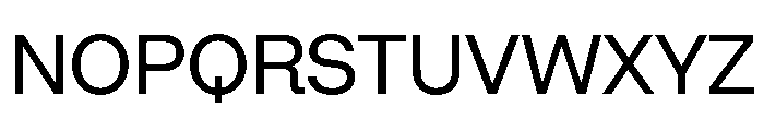 Algorytm Regular Font UPPERCASE