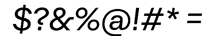 Algorytm RegularItalic Font OTHER CHARS