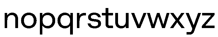 Algorytm Regular Font LOWERCASE