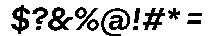Algorytm SemiboldItalic Font OTHER CHARS