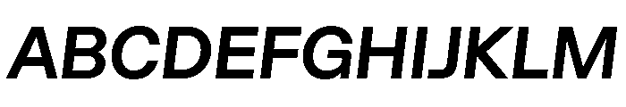 Algorytm SemiboldItalic Font UPPERCASE