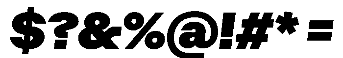 Algorytm UltraItalic Font OTHER CHARS