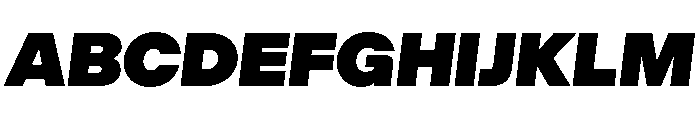 Algorytm UltraItalic Font UPPERCASE