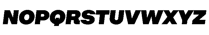 Algorytm UltraItalic Font UPPERCASE