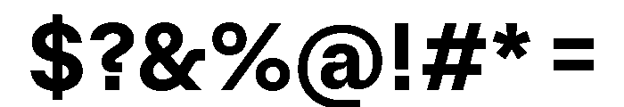 AlgorytmClear Bold Font OTHER CHARS