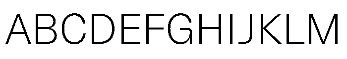AlgorytmClear Extralight Font UPPERCASE