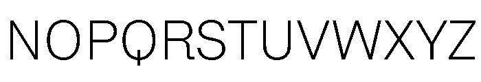 AlgorytmClear Extralight Font UPPERCASE