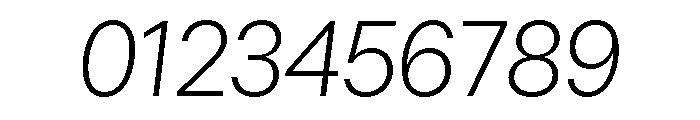 AlgorytmClear ExtralightItalic Font OTHER CHARS