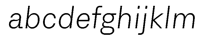 AlgorytmClear ExtralightItalic FONT