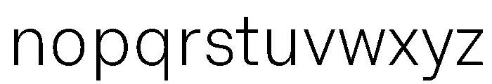 AlgorytmClear Extralight Font LOWERCASE