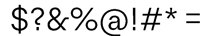 AlgorytmClear Light Font OTHER CHARS