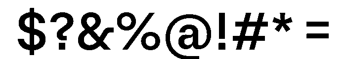 AlgorytmClear Medium Font OTHER CHARS