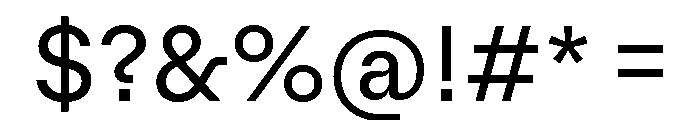 AlgorytmClear Regular Font OTHER CHARS