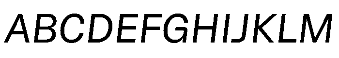 AlgorytmClear RegularItalic Font UPPERCASE