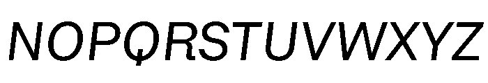 AlgorytmClear RegularItalic Font UPPERCASE