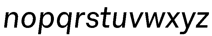 AlgorytmClear RegularItalic Font LOWERCASE