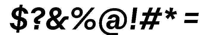AlgorytmClear SemiboldItalic Font OTHER CHARS