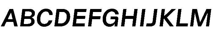 AlgorytmClear SemiboldItalic Font UPPERCASE