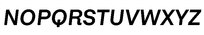 AlgorytmClear SemiboldItalic Font UPPERCASE