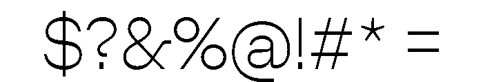 AlgorytmFlip Extralight Font OTHER CHARS