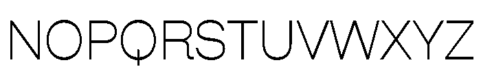 AlgorytmFlip Extralight Font UPPERCASE