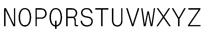 AlgorytmMono Extralight Font UPPERCASE