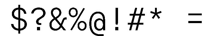 AlgorytmMono Light Font OTHER CHARS