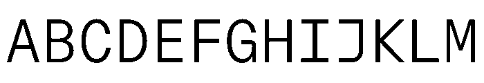 AlgorytmMono Light Font UPPERCASE